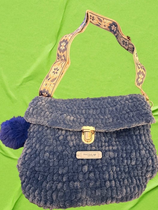 Crossbody | Blue Suede